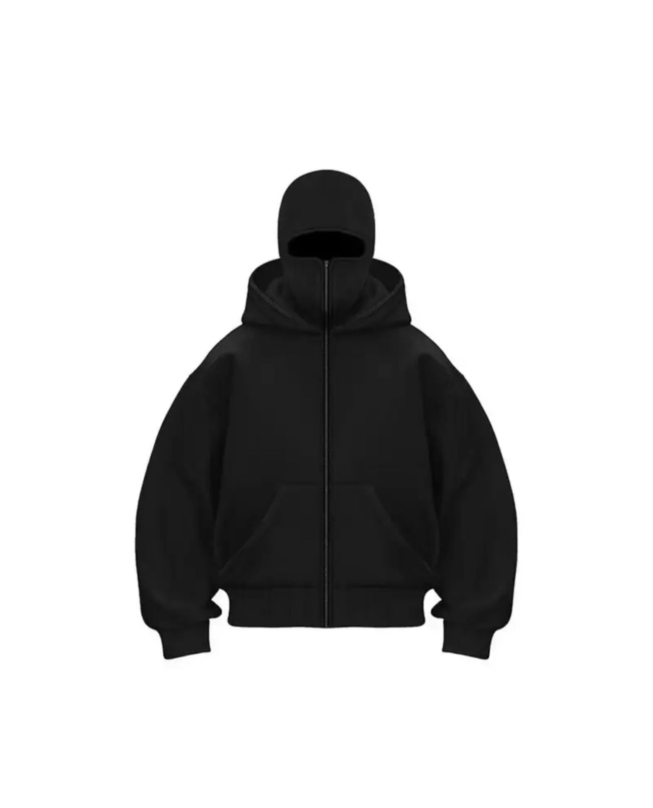 Chaqueta tipo pasamontañas cortavientos con capucha
